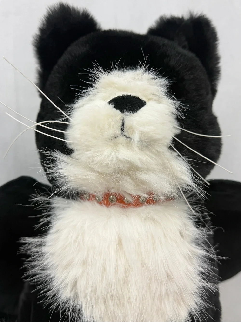 Pottery Barn Jinxy Boo Bat Wing Cat Shaped Pillow Plush 9X12 Black Halloween NWT